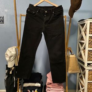 ASOS 32x30 Straight Cut Jean Faded Black Jean